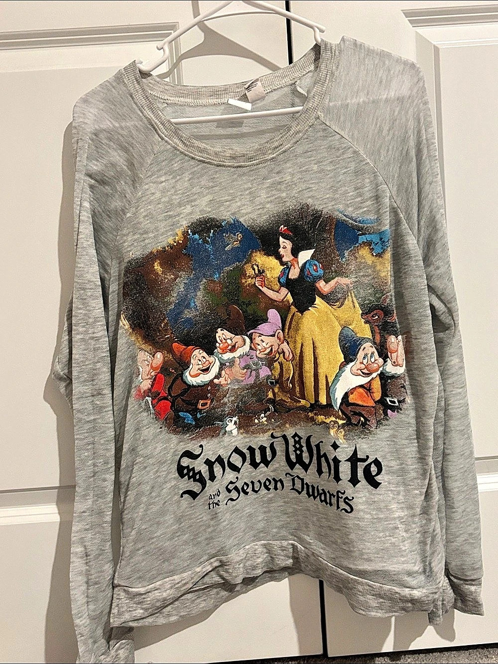 Disney Snow White and the Seven Dwarfs Graphic Long Sleeve Size Medium